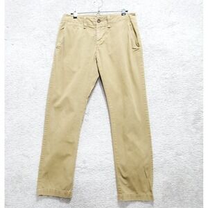 American Eagle Outfitters Pants Women's 28X30 Beige Slim Fit Straight Leg Chino